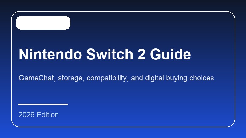 Nintendo Switch 2 Guide (2026): GameChat, microSD Express, Backward Compatibility, and Digital vs. Physical