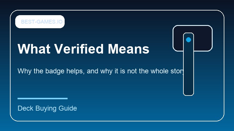 Illustrated explanation of Steam Deck Verified and Playable badges