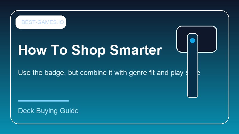 Illustrated checklist for shopping smarter on Steam Deck