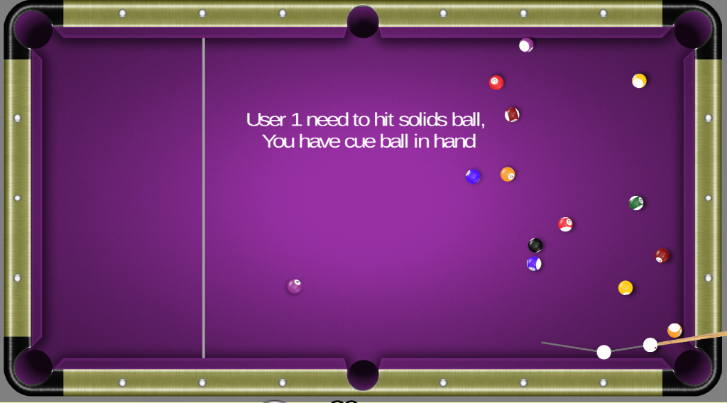 8 Ball Pool Ball in Hand - Position the cue ball after a foul