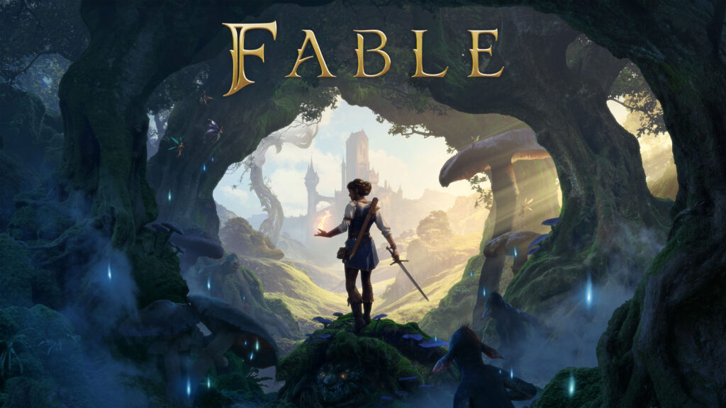 Official Fable key art showing the hero looking toward Albion