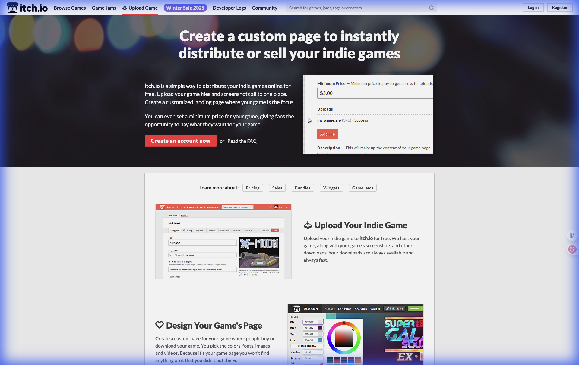 itch.io for Developers