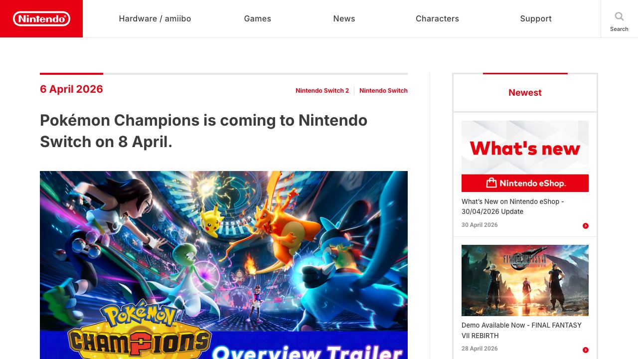 Pokemon Champions gave Nintendo a clean competitive hook at the start of the week
