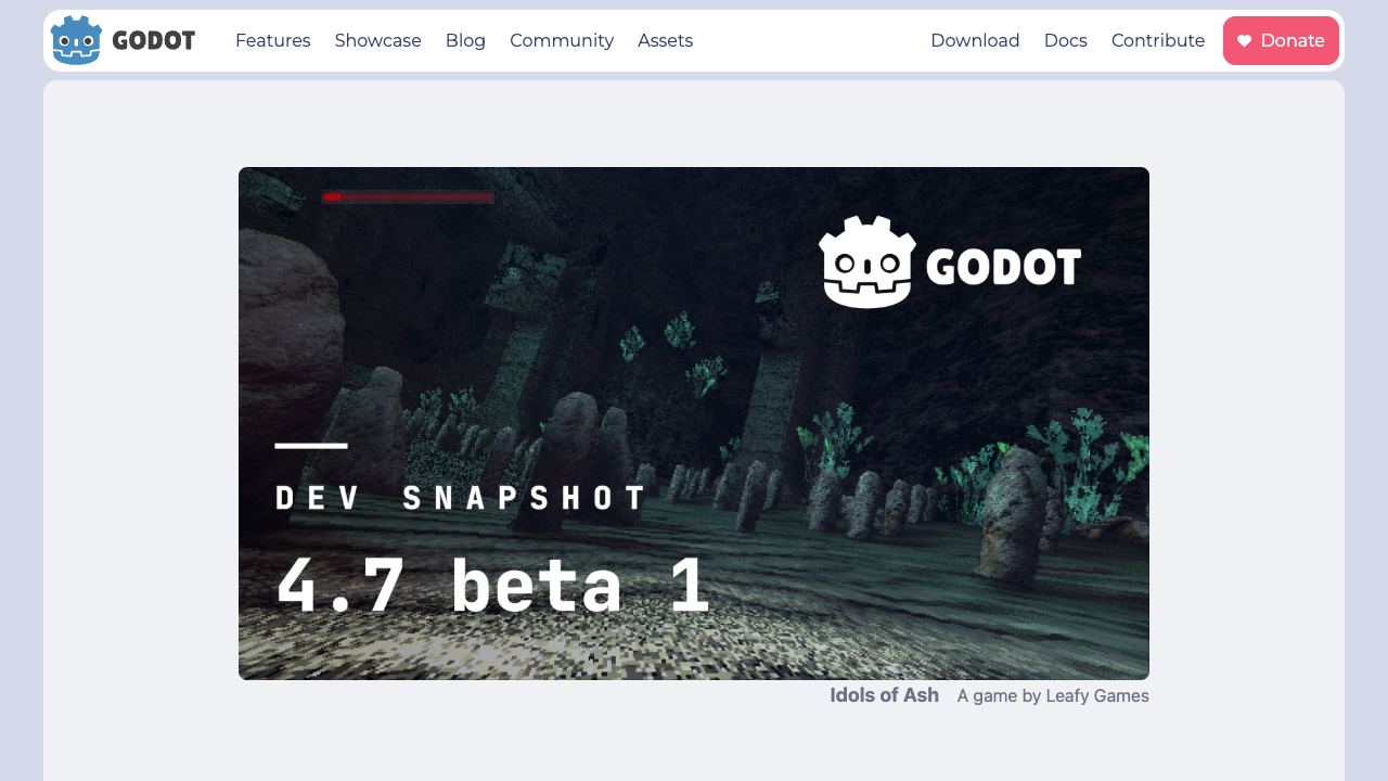 Godot 4.7 reaches beta with input, rendering, mobile, and regression-fix work