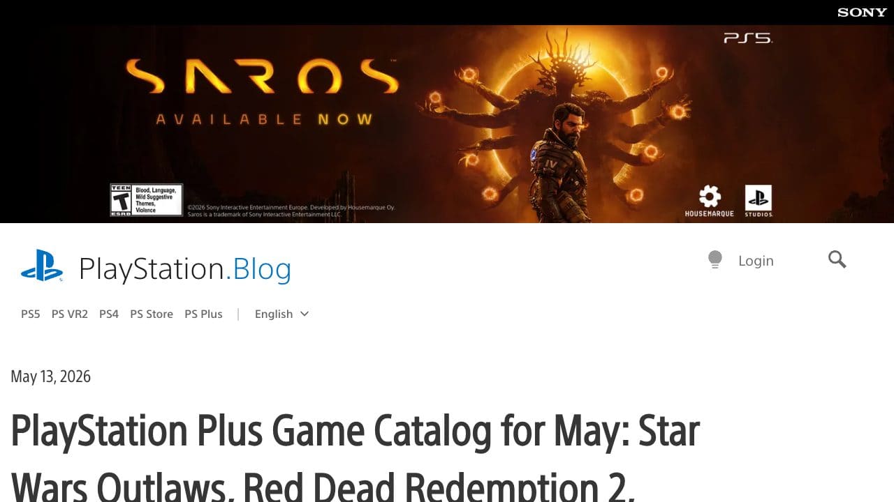 PlayStation Plus puts Star Wars and Red Dead back into the May conversation