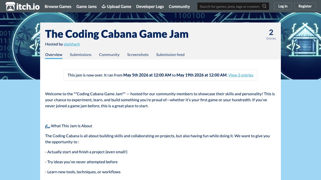 A small game jam deadline is still a serious production exercise