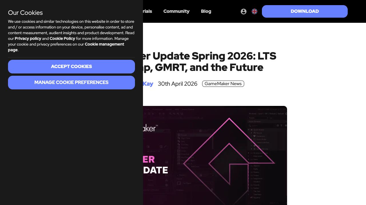 GameMaker LTS and GMRT planning turns engine choice into project planning