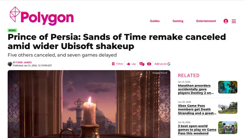 Ubisoft restructuring