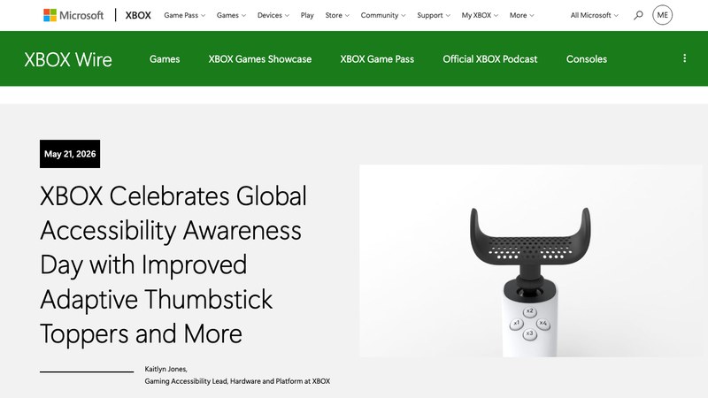 Xbox updates Adaptive Thumbstick Toppers for Global Accessibility Awareness Day