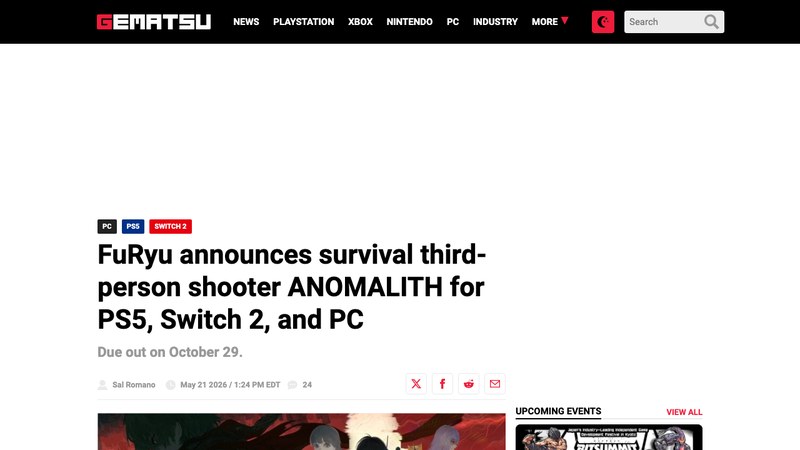 ANOMALITH brings anomaly horror into a third-person survival shooter