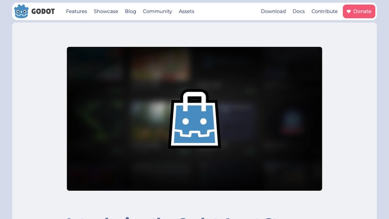 Godot Asset Store goes live ahead of full 4.7 integration