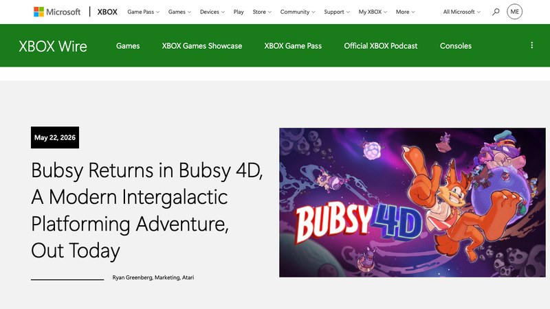 Bubsy 4D launches as a modern intergalactic platforming revival