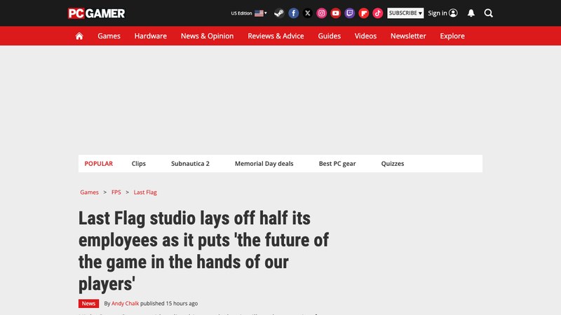 Last Flag studio cuts half its team after audience struggles