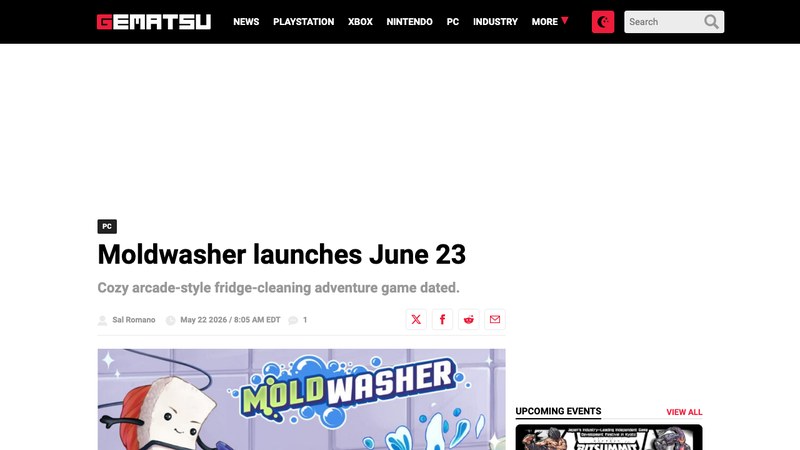 Moldwasher dates its cozy fridge-cleaning adventure for June 23