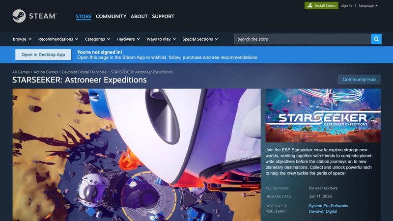STARSEEKER: Astroneer Expeditions locks a June 11 Early Access date