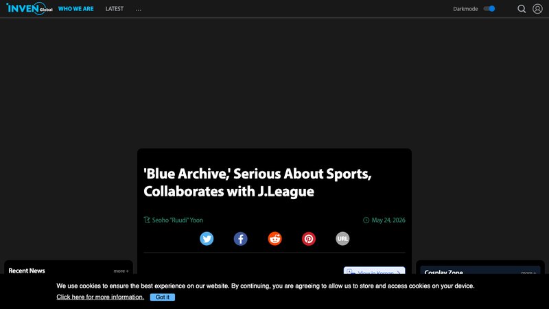 Blue Archive lines up a J.League collaboration