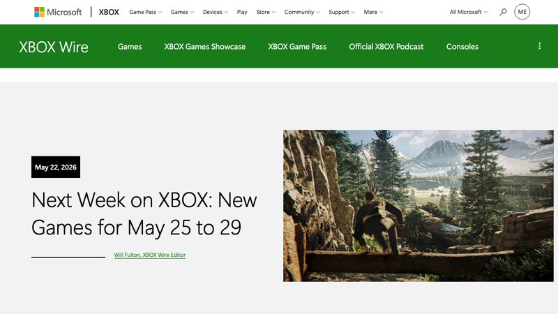 Xbox maps a dense May 25 to 29 release week