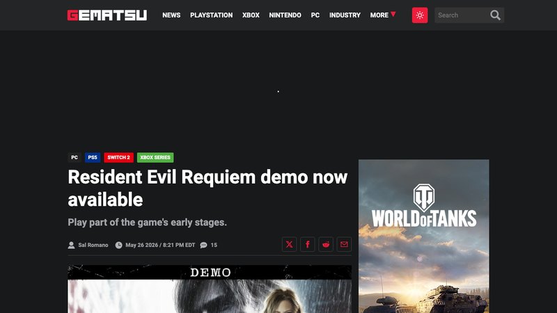 Resident Evil Requiem demo goes live after Capcom showcase