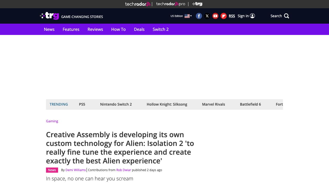 Alien: Isolation 2 combines Unreal Engine 5 with custom Creative Assembly tech