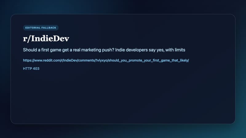 IndieDev discussion about marketing a first commercial game