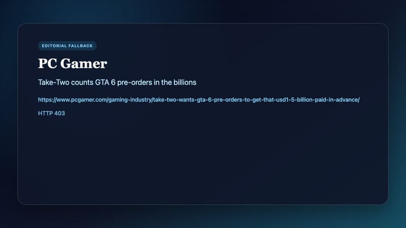 Take-Two earnings coverage on GTA 6 pre-orders
