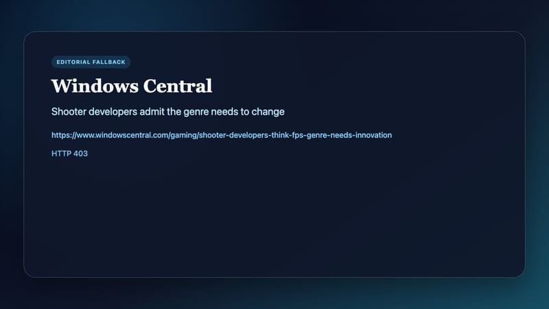 Shooter developers on the FPS genre needing innovation