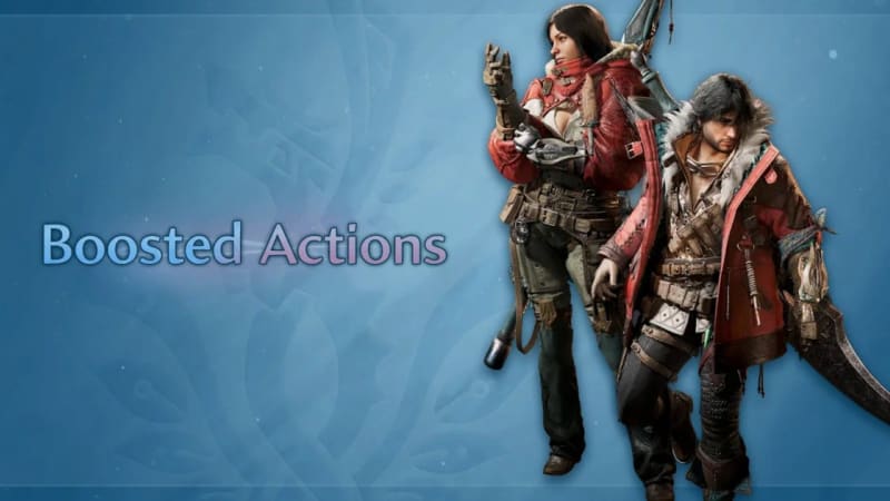Monster Hunter Wilds Ascendance boosted actions artwork from Capcom