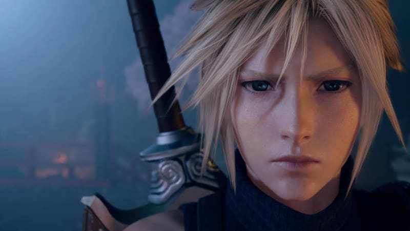 Square Enix headquarters and Final Fantasy artwork