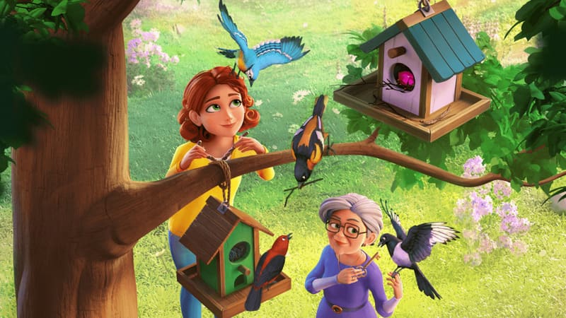 Merge Mansion mobile game artwork alongside the Supercell logo