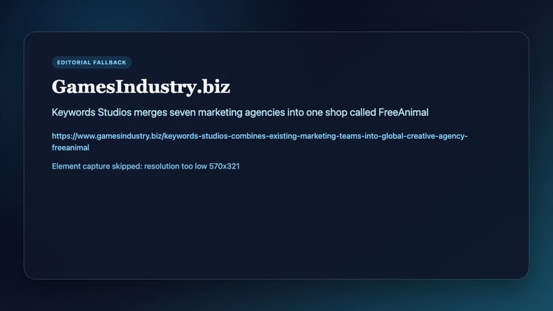 Keywords Studios FreeAnimal announcement