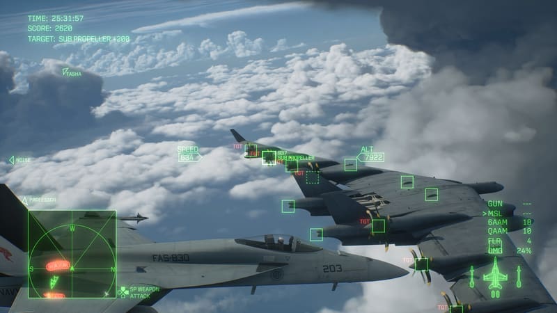 Ace Combat 8 explains its Standard and Expert flight controls