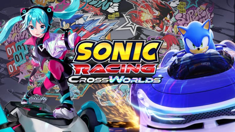 Sonic and Hatsune Miku in Sonic Racing: CrossWorlds artwork