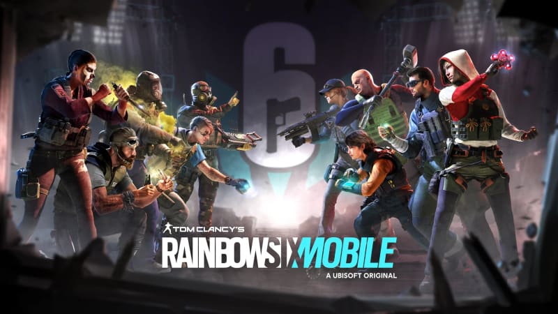 Rainbow Six Mobile operators with the game logo