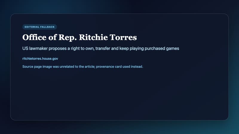 Source information card for the Power To The Players Act announcement