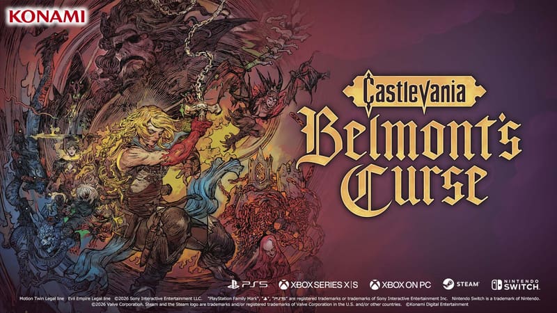 Rose Belmont facing creatures in Castlevania Belmont's Curse artwork