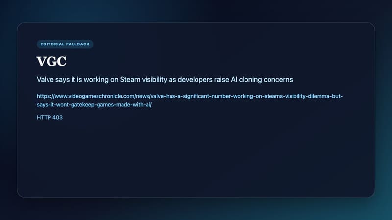 Source information card for Valve’s Steam visibility comments
