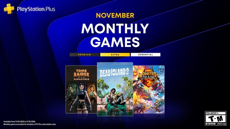 PlayStation Plus November game selection graphic