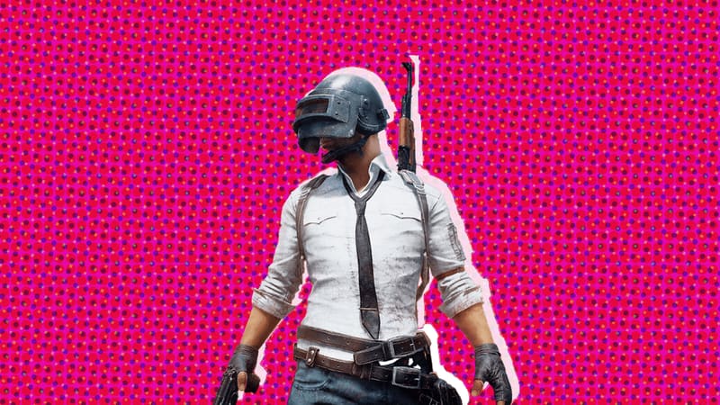 PUBG Battlegrounds battleground scene with a frying pan
